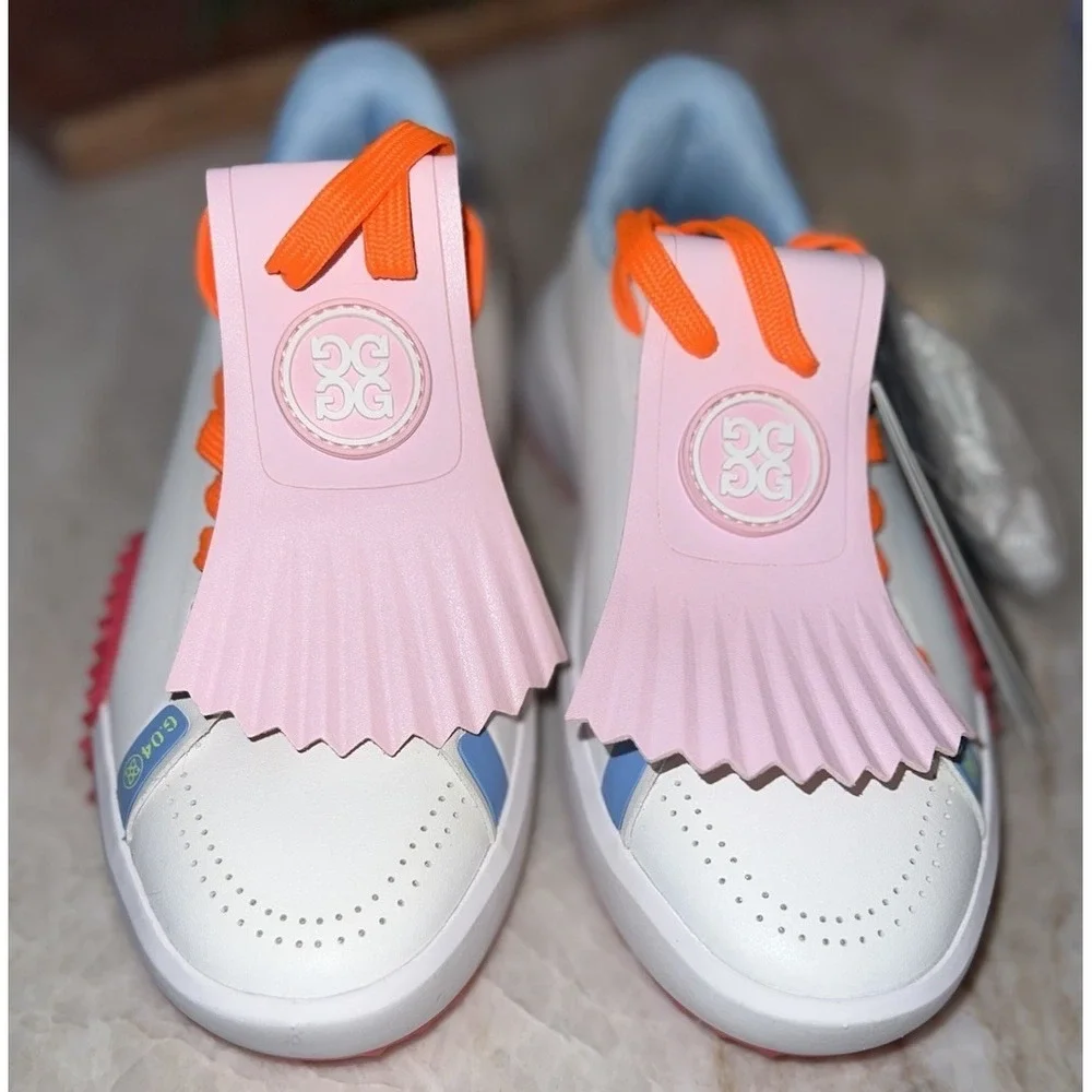 G/Fore G.112 Kiltie Women's 5 white pink Golf Shoes New  GLF000022 - Picture 8 of 12